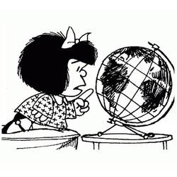 Dessin à colorier: Mafalda (Personnages de dessins animés) #213281 - Coloriages à Imprimer Gratuits