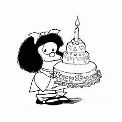 Dessin à colorier: Mafalda (Personnages de dessins animés) #213282 - Coloriages à Imprimer Gratuits