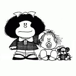 Dessin à colorier: Mafalda (Personnages de dessins animés) #213285 - Coloriages à Imprimer Gratuits