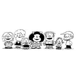 Dessin à colorier: Mafalda (Personnages de dessins animés) #213286 - Coloriages à Imprimer Gratuits