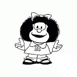 Dessin à colorier: Mafalda (Personnages de dessins animés) #213288 - Coloriages à Imprimer Gratuits