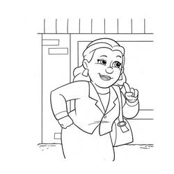Dessin à colorier: Maire Goodway (Personnages de dessins animés) #181793 - Coloriages à Imprimer Gratuits