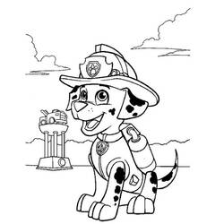 Dessin à colorier: Marcus Pat Patrouille (Personnages de dessins animés) #181669 - Coloriages à Imprimer Gratuits