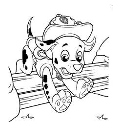 Dessin à colorier: Marcus Pat Patrouille (Personnages de dessins animés) #181675 - Coloriages à Imprimer Gratuits