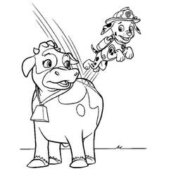 Dessin à colorier: Marcus Pat Patrouille (Personnages de dessins animés) #181680 - Coloriages à Imprimer Gratuits