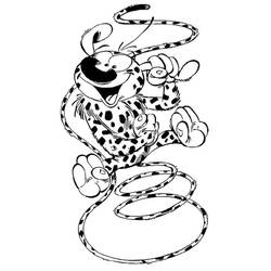 Coloriage Marsupilami (Personnages de dessins animés) #182720 à imprimer et colorier