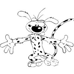 Coloriage Marsupilami (Personnages de dessins animés) #182722 à imprimer et colorier