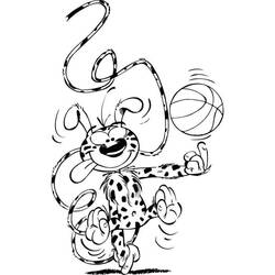 Coloriage Marsupilami (Personnages de dessins animés) #182724 à imprimer et colorier