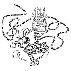 Coloriage Marsupilami (Personnages de dessins animés) #182726 à imprimer et colorier