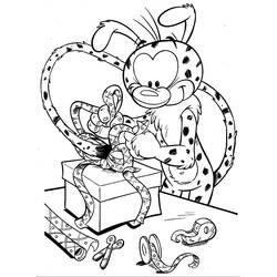Dessin à colorier: Marsupilami (Personnages de dessins animés) #50090 - Coloriages à Imprimer Gratuits