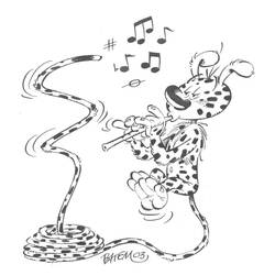 Dessin à colorier: Marsupilami (Personnages de dessins animés) #50093 - Coloriages à Imprimer Gratuits