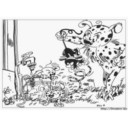 Dessin à colorier: Marsupilami (Personnages de dessins animés) #50096 - Coloriages à Imprimer Gratuits