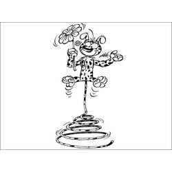 Dessin à colorier: Marsupilami (Personnages de dessins animés) #50097 - Coloriages à Imprimer Gratuits