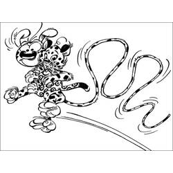 Dessin à colorier: Marsupilami (Personnages de dessins animés) #50099 - Coloriages à Imprimer Gratuits