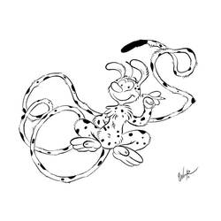 Dessin à colorier: Marsupilami (Personnages de dessins animés) #50107 - Coloriages à Imprimer Gratuits