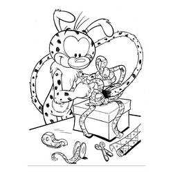 Dessin à colorier: Marsupilami (Personnages de dessins animés) #50122 - Coloriages à Imprimer Gratuits