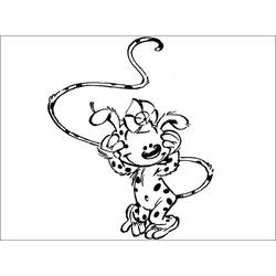 Dessin à colorier: Marsupilami (Personnages de dessins animés) #50125 - Coloriages à Imprimer Gratuits