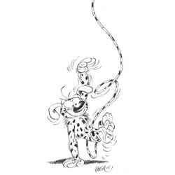 Dessin à colorier: Marsupilami (Personnages de dessins animés) #50131 - Coloriages à Imprimer Gratuits