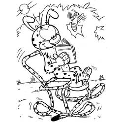 Dessin à colorier: Marsupilami (Personnages de dessins animés) #50133 - Coloriages à Imprimer Gratuits