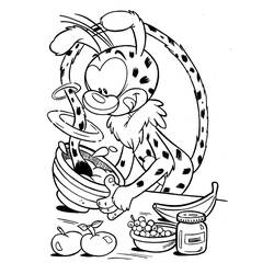 Dessin à colorier: Marsupilami (Personnages de dessins animés) #50161 - Coloriages à Imprimer Gratuits
