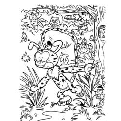 Dessin à colorier: Marsupilami (Personnages de dessins animés) #50170 - Coloriages à Imprimer Gratuits