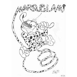 Dessin à colorier: Marsupilami (Personnages de dessins animés) #50207 - Coloriages à Imprimer Gratuits