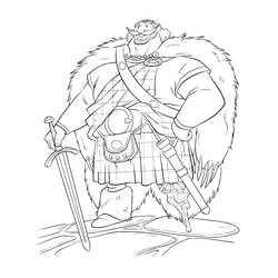 Dessin à colorier: Mérida (Rebelle) (Personnages de dessins animés) #182246 - Coloriages à Imprimer Gratuits