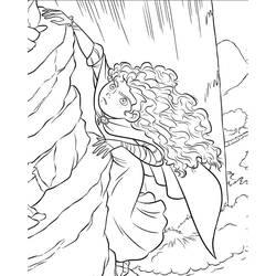 Dessin à colorier: Mérida (Rebelle) (Personnages de dessins animés) #182247 - Coloriages à Imprimer Gratuits
