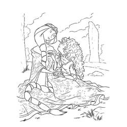 Dessin à colorier: Mérida (Rebelle) (Personnages de dessins animés) #182248 - Coloriages à Imprimer Gratuits