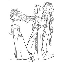 Dessin à colorier: Mérida (Rebelle) (Personnages de dessins animés) #182251 - Coloriages à Imprimer Gratuits