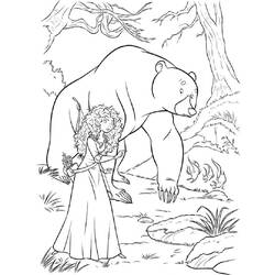 Dessin à colorier: Mérida (Rebelle) (Personnages de dessins animés) #182258 - Coloriages à Imprimer Gratuits