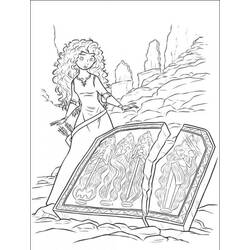 Dessin à colorier: Mérida (Rebelle) (Personnages de dessins animés) #182261 - Coloriages à Imprimer Gratuits