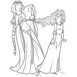 Dessin à colorier: Mérida (Rebelle) (Personnages de dessins animés) #182262 - Coloriages à Imprimer Gratuits