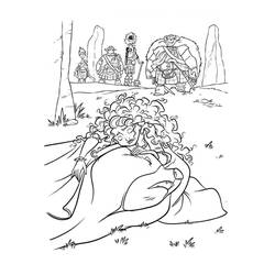 Dessin à colorier: Mérida (Rebelle) (Personnages de dessins animés) #182263 - Coloriages à Imprimer Gratuits