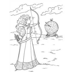 Dessin à colorier: Mérida (Rebelle) (Personnages de dessins animés) #182266 - Coloriages à Imprimer Gratuits