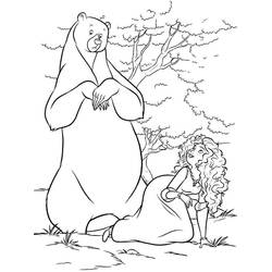 Dessin à colorier: Mérida (Rebelle) (Personnages de dessins animés) #182274 - Coloriages à Imprimer Gratuits