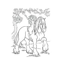 Dessin à colorier: Mérida (Rebelle) (Personnages de dessins animés) #182285 - Coloriages à Imprimer Gratuits