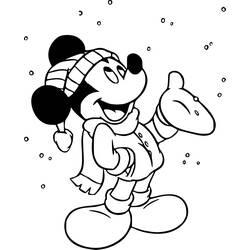 Dessin à colorier: Mickey Mouse (Personnages de dessins animés) #170090 - Coloriages à Imprimer Gratuits