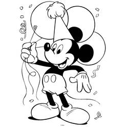 Dessin à colorier: Mickey Mouse (Personnages de dessins animés) #170091 - Coloriages à Imprimer Gratuits