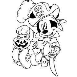 Dessin à colorier: Mickey Mouse (Personnages de dessins animés) #170098 - Coloriages à Imprimer Gratuits