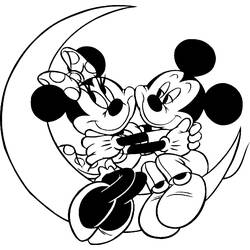 Dessin à colorier: Mickey Mouse (Personnages de dessins animés) #170102 - Coloriages à Imprimer Gratuits
