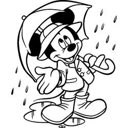 Dessin à colorier: Mickey Mouse (Personnages de dessins animés) #170112 - Coloriages à Imprimer Gratuits