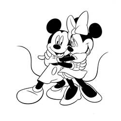 Dessin à colorier: Mickey Mouse (Personnages de dessins animés) #170122 - Coloriages à Imprimer Gratuits