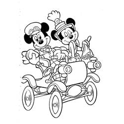 Dessin à colorier: Mickey Mouse (Personnages de dessins animés) #170132 - Coloriages à Imprimer Gratuits