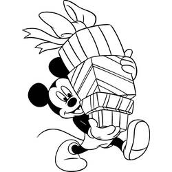 Dessin à colorier: Mickey Mouse (Personnages de dessins animés) #170133 - Coloriages à Imprimer Gratuits