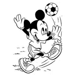 Dessin à colorier: Mickey Mouse (Personnages de dessins animés) #172024 - Coloriages à Imprimer Gratuits
