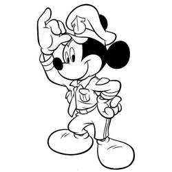 Dessin à colorier: Mickey Mouse (Personnages de dessins animés) #172026 - Coloriages à Imprimer Gratuits