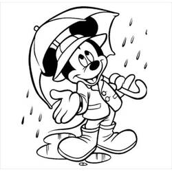 Dessin à colorier: Mickey Mouse (Personnages de dessins animés) #172034 - Coloriages à Imprimer Gratuits
