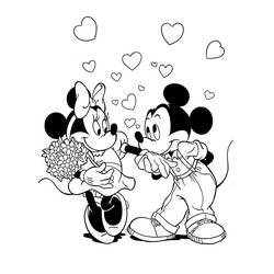 Dessin à colorier: Mickey Mouse (Personnages de dessins animés) #172051 - Coloriages à Imprimer Gratuits