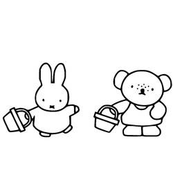 Dessin à colorier: Miffy (Personnages de dessins animés) #202731 - Coloriages à Imprimer Gratuits